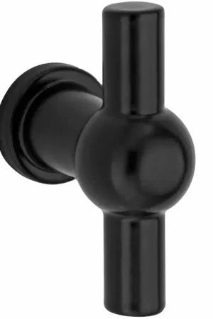 Tijdelijk Beschikbaar Meubelknop Chemin de Fer 58x10mm mat zwart