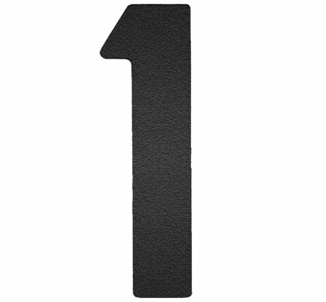 Shop Nu Huisnummer 1 120 mm mat zwart