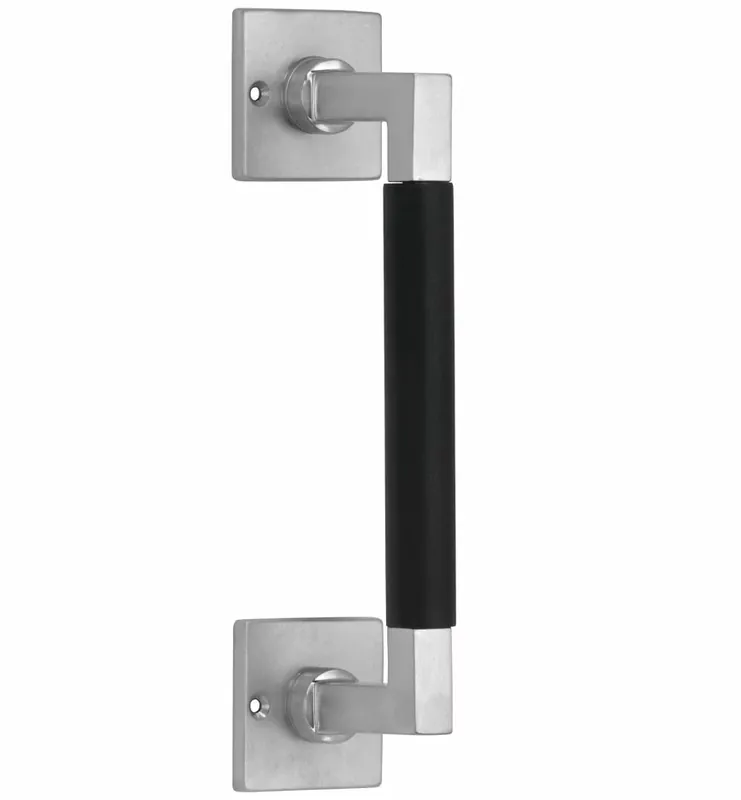 Must-Have Deurgreep Bauhaus ebben vierkant rozet 182 mm mat nikkel ongelakt