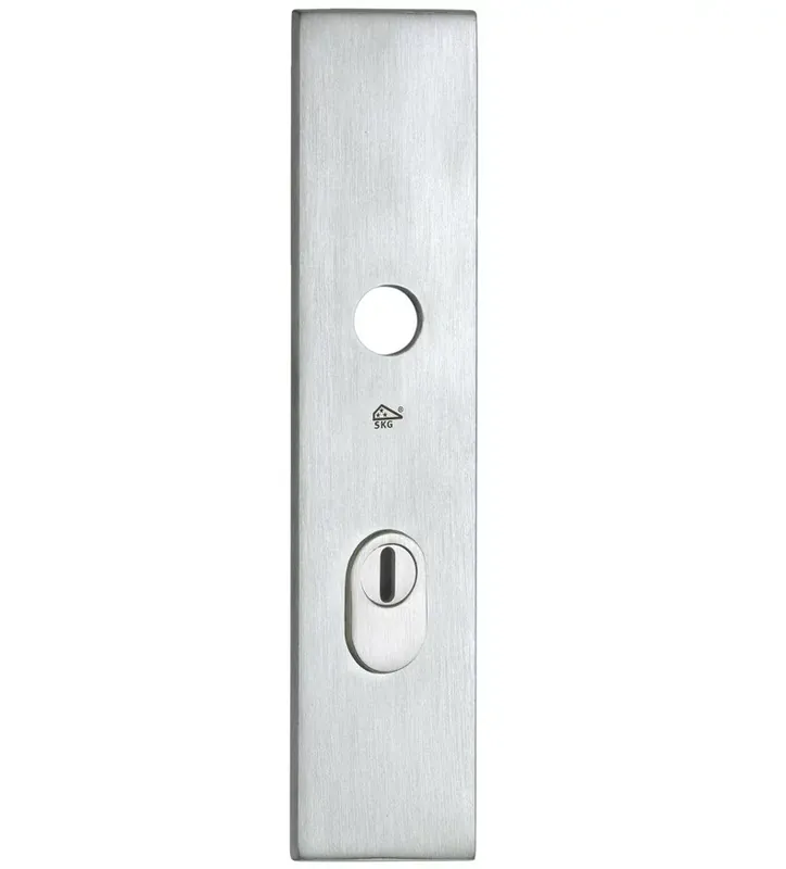 SKG3 rechthoekig schild PC55 buiten met kerntrekbeveiliging mat chroom Direct Beschikbaar