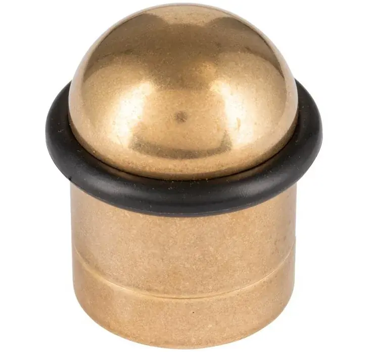 Lage Kosten Deurstopper rond Ø32mm messing antiek