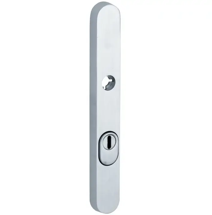 SKG3 ovaal smal schild PC55 buiten met kerntrekbeveiliging mat chroom Direct Beschikbaar