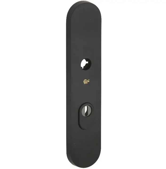 SKG3 ovaal schild PC72 buiten met kerntrekbeveiliging mat zwart Merkproduct