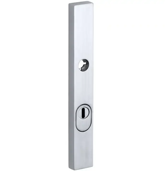 Populair SKG3 rechthoekig smal schild PC72 buiten met kerntrekbeveiliging mat chroom