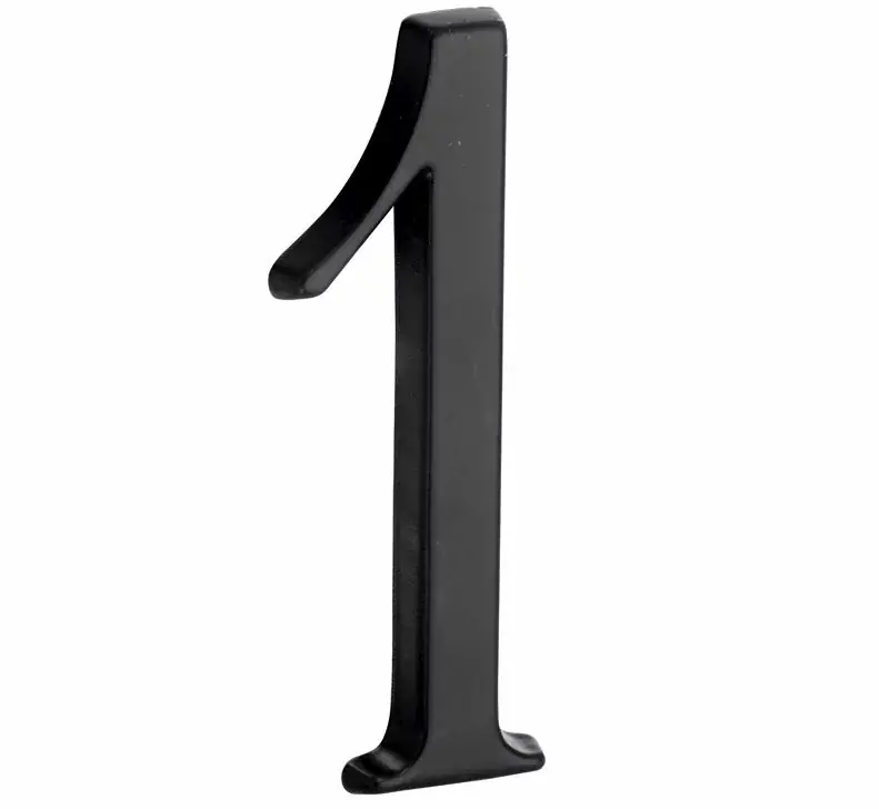 Huisnummer 1 Roman 120 mm mat zwart Hete Deal
