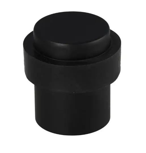 Populair Deurstop vloermontage ø39x40mm PVD zwart