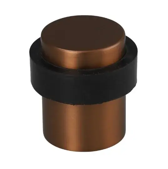 Deurstop vloermontage ø39x40mm PVD brons Betrouwbaar