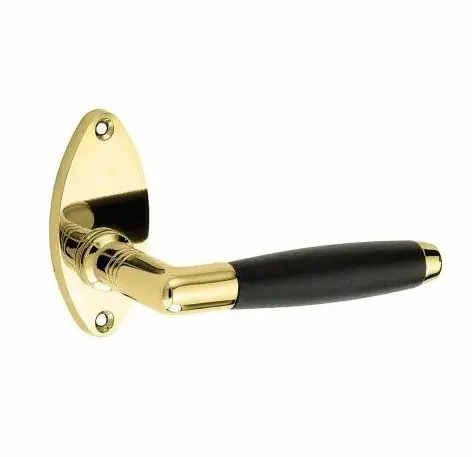 Shop Nu Deurklink op rozet Ton ebben/elips messing gelakt