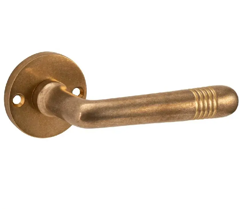 Deurklink op ongeveerd rozet Art-Deco/Elegant messing antiek Hete Deal