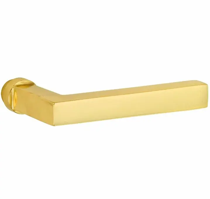 Deurklink Kare messing gelakt Shop Nu