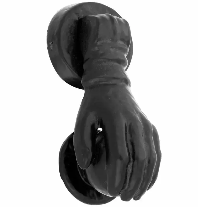 Beste Prijs Deurklopper Hand ijzer zwart