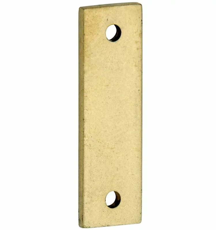 Snelle Levering Vulplaat tbv raamsluiting 3 mm rechthoekig messing antiek