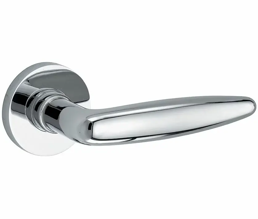Dagaanbieding Deurklink op geveerd rozet Dudok/Vivo glans chroom