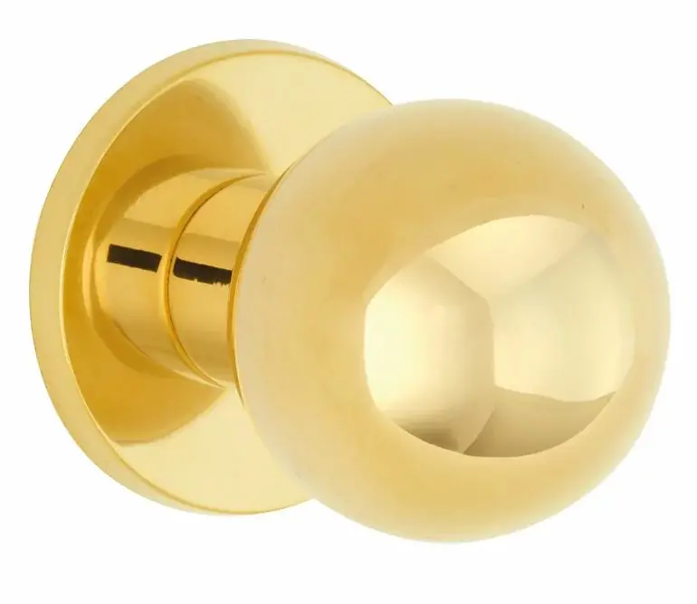 Must-Have Voordeurknop Kogel 60mm messing PVD