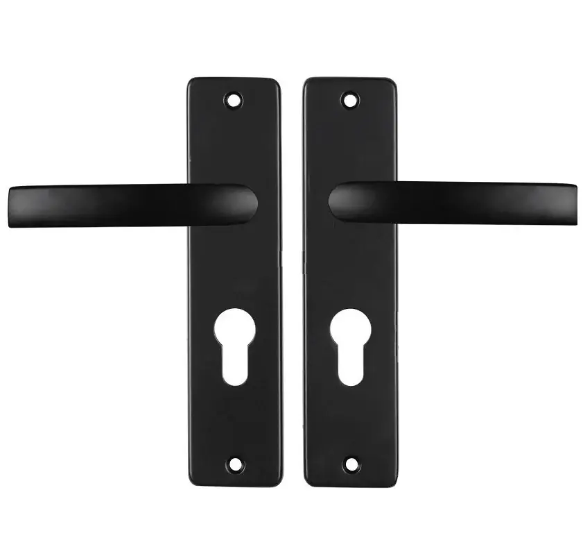 ODShop deurklink vierkant met kortschild PC55 aluminium zwart Merkproduct