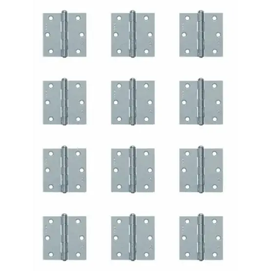 Flitsaanbieding AXA ongelagerd scharnier 76x76x2 met rechte hoeken promopack 10+2 gratis