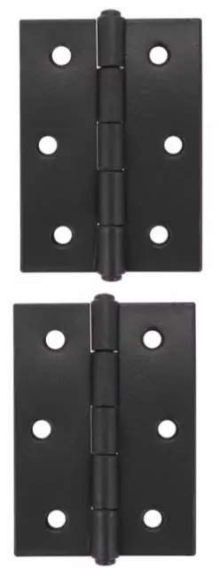 Starx scharnier smal model vaste pen 70 x 51 mm zwart Alleen Vandaag