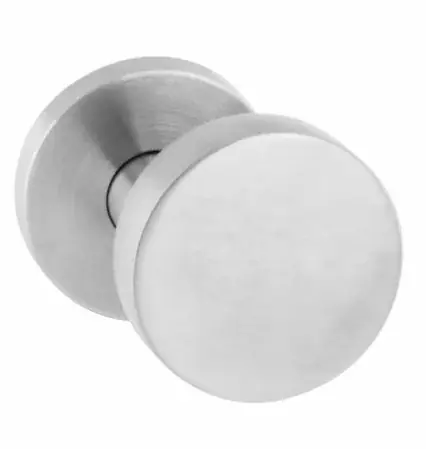Intersteel knop verkropt vast op rozet Ø55mm verdekt rvs Betrouwbaar