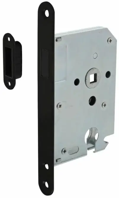 Nieuw Intersteel Magneet Cilinder dag en nachtslot PC55 met zwarte voorplaat 20×175 mm