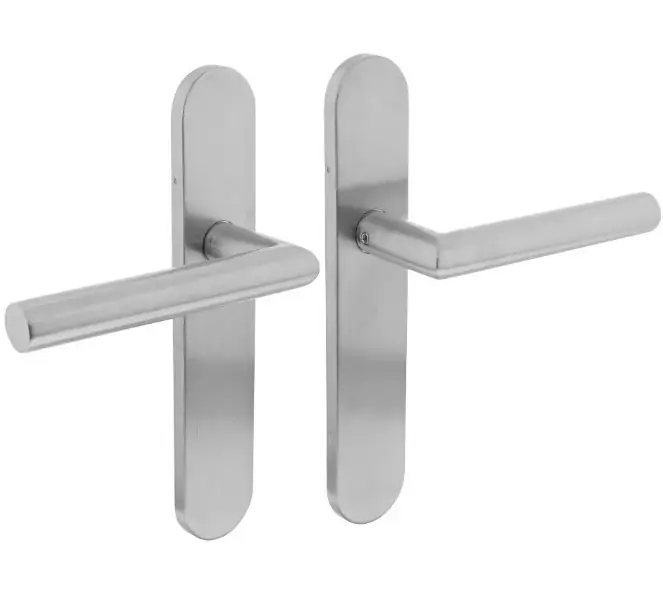 Intersteel deurklink Jura op verdekt schild ovaal blind rvs Fabrieksprijs
