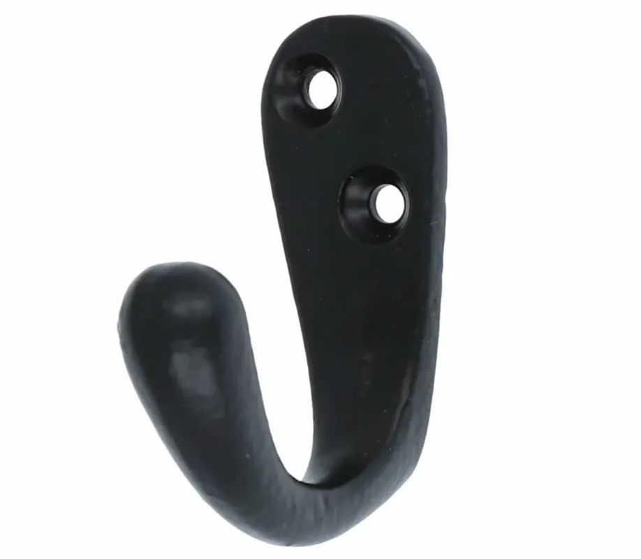 Kapstokhaakje ijzer zwart 50 mm Actieprijs