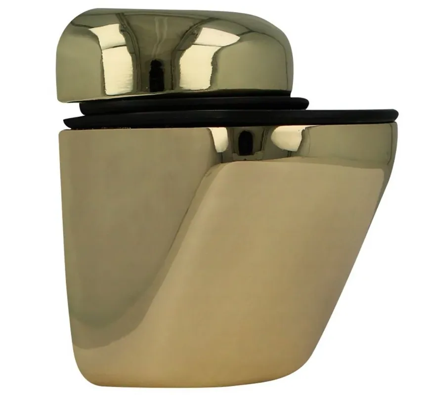 Gratis Retour Glasplaatdrager rond messing