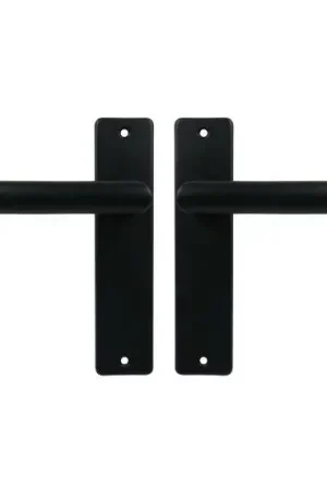 Tijdelijk Beschikbaar Ami Kortschild Blind Met Deurklink L-model type 374 aluminium zwart