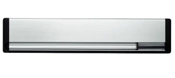 Beperkte Voorraad AXA briefplaat met naamplaat aluminium F1 geanodiseerd