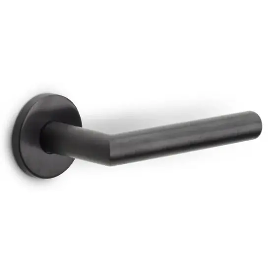Nu Kopen Deurklink BASICS LBII-19 op ronde rozet PVD gunmetal