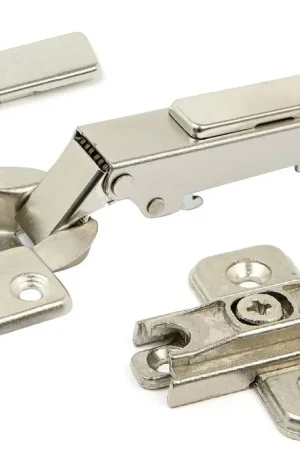Direct Beschikbaar Potscharnier push-to-open Mesuco 143 volledig opdek opschroefbaar 48 mm