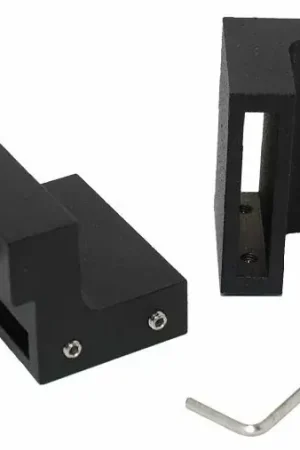 Actieprijs Intersteel set van 2 stoppers tbv schuifdeursysteem, incl. bevestiging, zwart