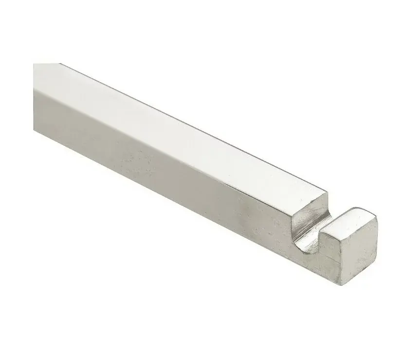 Losse espagnoletstang voor kruk/pomp espagnoletten 9x1100mm glans nikkel Nieuw