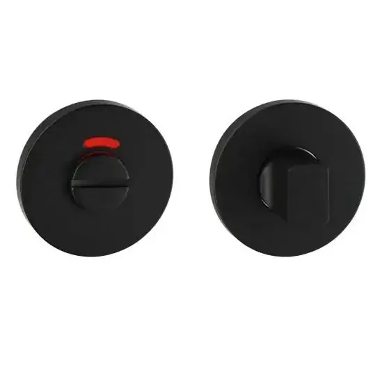 Nieuw WC-sluiting Permafix ø52x6mm voor deurdikte 37-50 mm PVD zwart