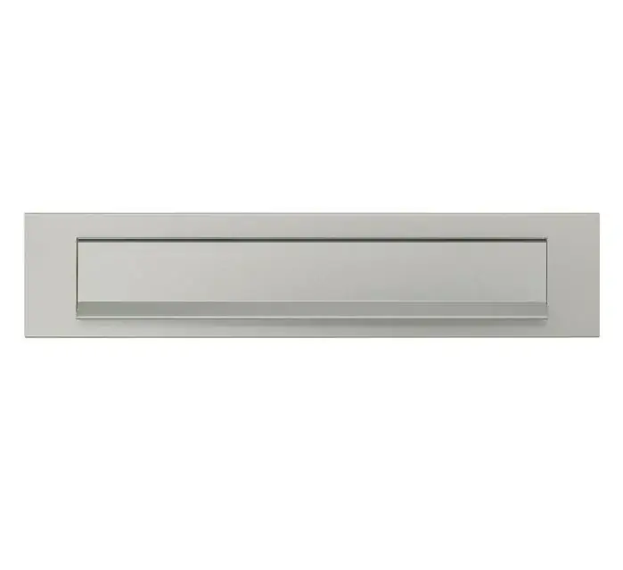 Gecertificeerd Buva briefplaat met Valklep 338 x 73 mm aluminium F1-mat