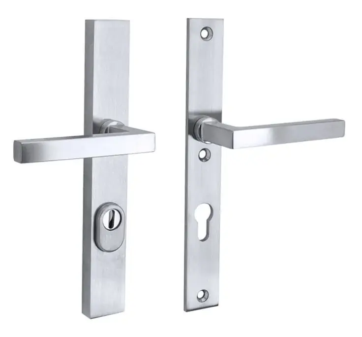 SKG3 PC72 kruk/kruk op smalschild Kare/Bauhaus rechts + kerntrekbeveiliging mat chroom Bestseller