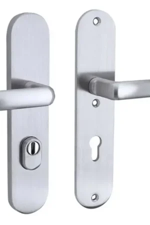 Weekendaanbieding SKG3 PC55 kruk/kruk op ovaal schild Padania rechts + kerntrekbeveiliging mat chroom