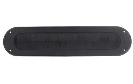 Intersteel Tochtwering ovaal rvs/mat zwart Aanbieding