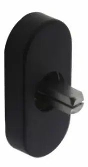Intersteel raamkruk basisplaat hals Ø18mm mat zwart Seizoensaanbieding