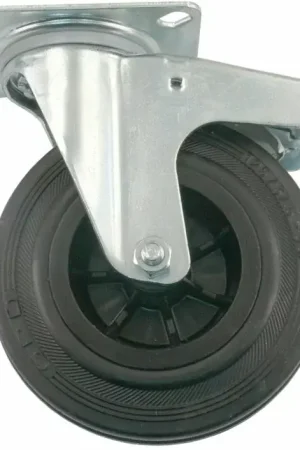 Transport Zwenkwiel met rem en bevestigingsplaat 80 mm Shop Nu