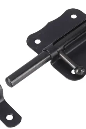 Starx deurgrendel met ronde schoot en sluitlus 60 mm zwart Tijdelijk Beschikbaar