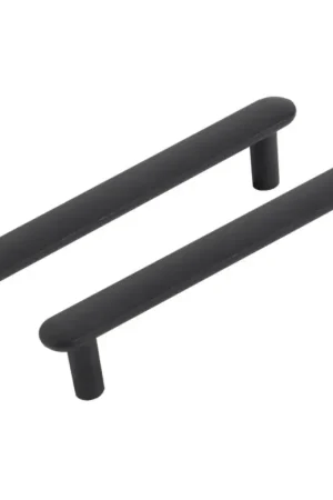 Differnz meubelgreep Eindhoven plat 128 mm mat zwart 2 stuks Gecertificeerd