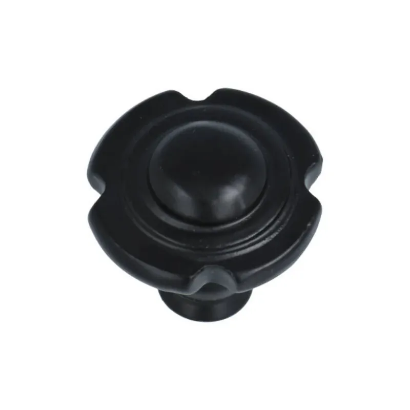 Koopje Knop motief ijzer zwart 34 mm