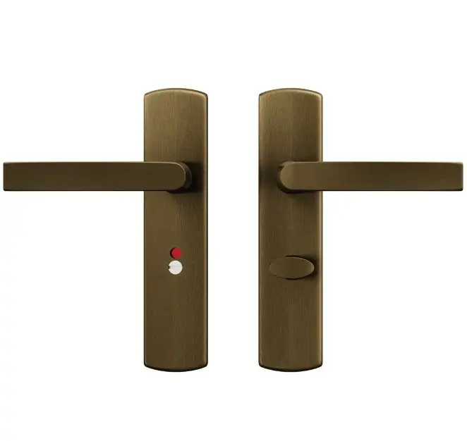 Beste Prijs AXA curve klik schild WC63/8 met deurklink Blok aluminium brons
