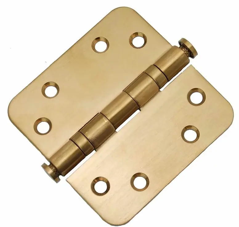 Kogellagerscharnier 8989 mm ronde hoek PVD mat goud Fabrieksprijs
