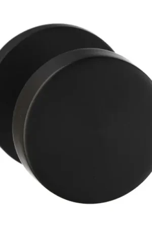 Aanbieding Vaste knop Permafix rond ø52x6mm PVD zwart
