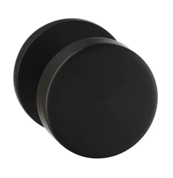 Aanbieding Vaste knop Permafix rond ø52x6mm PVD zwart