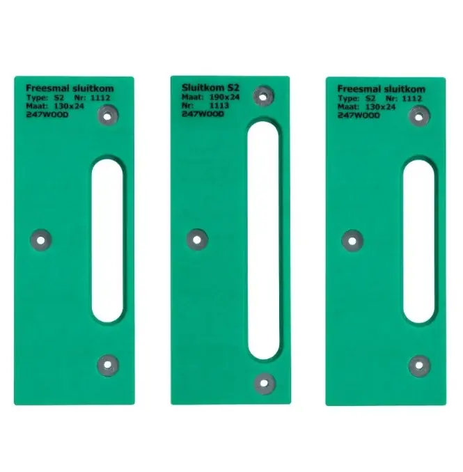 247WOOD Freesmal sluitkom set S2 Snelle Levering