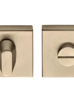 Uitverkoop WC-sluiting vierkant Blind 53x53x10 mm PVD licht brons