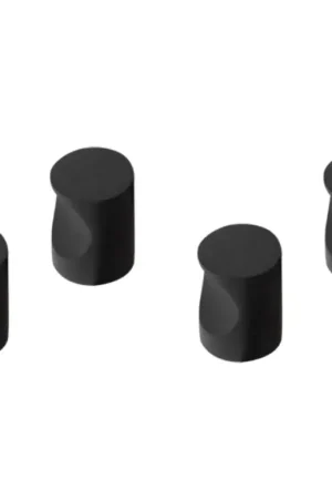 Bestel Nu Differnz meubelknop cilinder 12 mm mat zwart 4 stuks