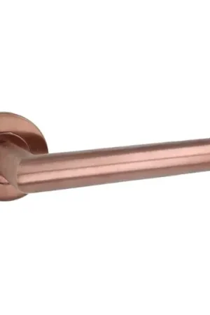 Aanbieding Intersteel deurklink Q 01 op rozet verdekt ø52x6mm PVD brons